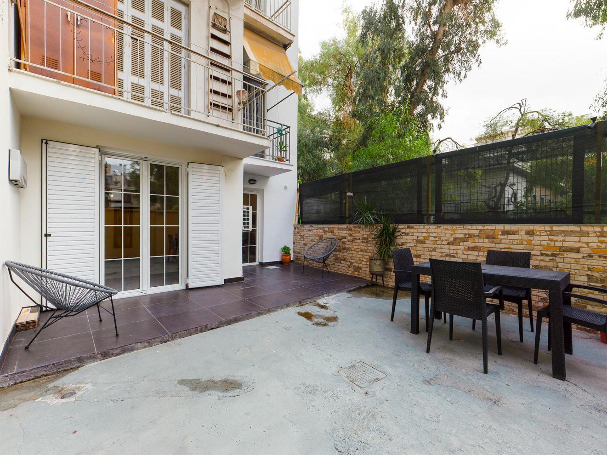 Peaceful Studio Private Garden Office Espresso Apartment Athens Ngoại thất bức ảnh